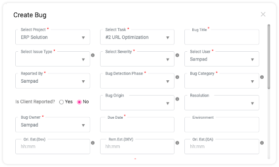 Detect and Mark Bug