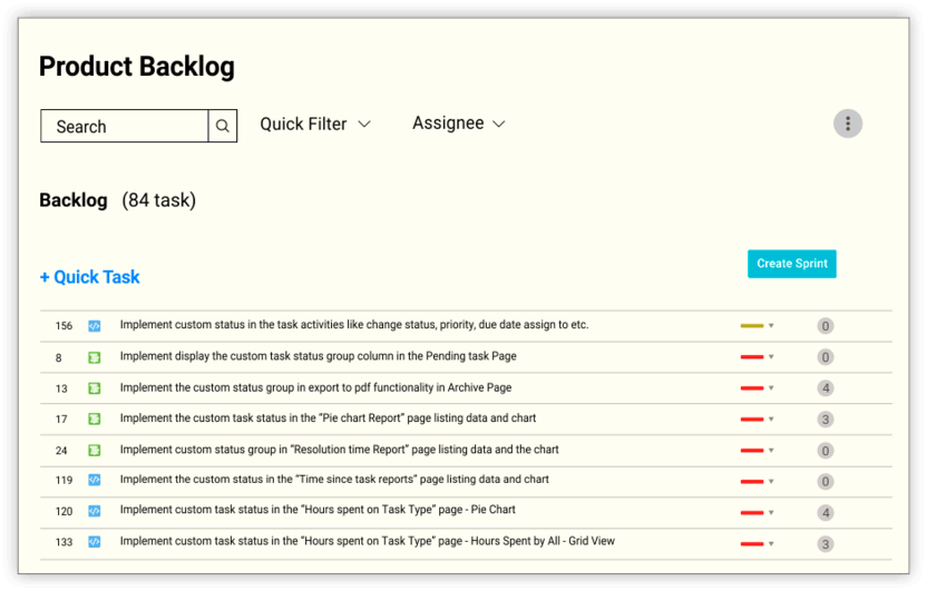 Product Backlog